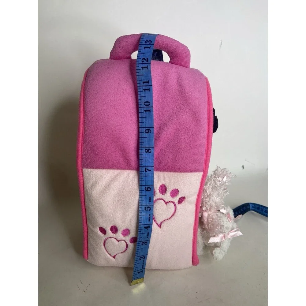 Unipak Plush Pink Dog House Playset with 5 Toy Dogs Puppies Stuffed Animals